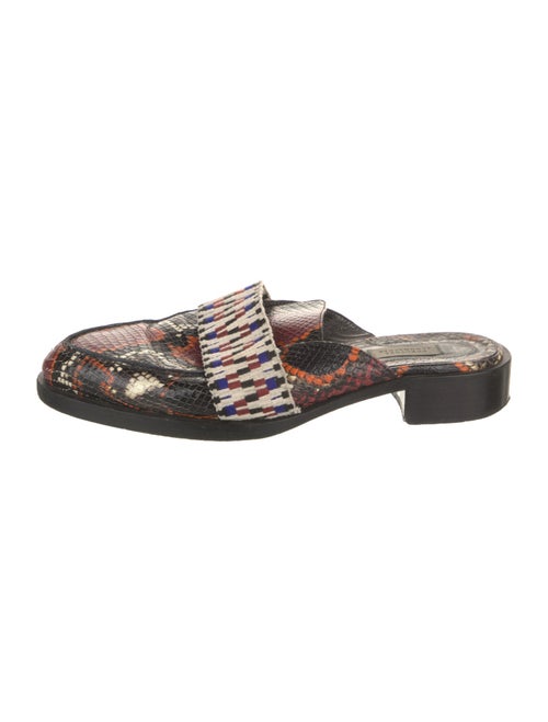 Dorothee Schumacher Embossed Leather Printed Mules