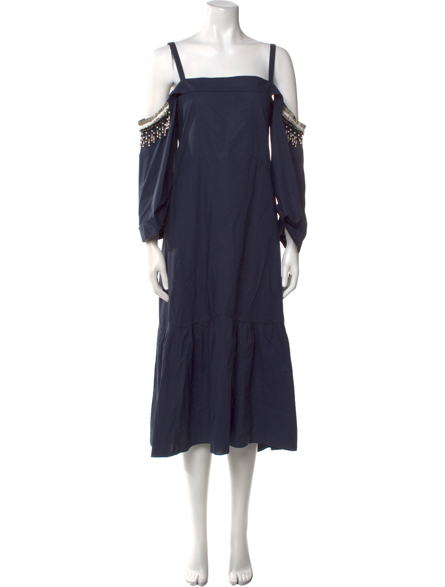 Dorothee Schumacher Square Neckline Midi Length Dress