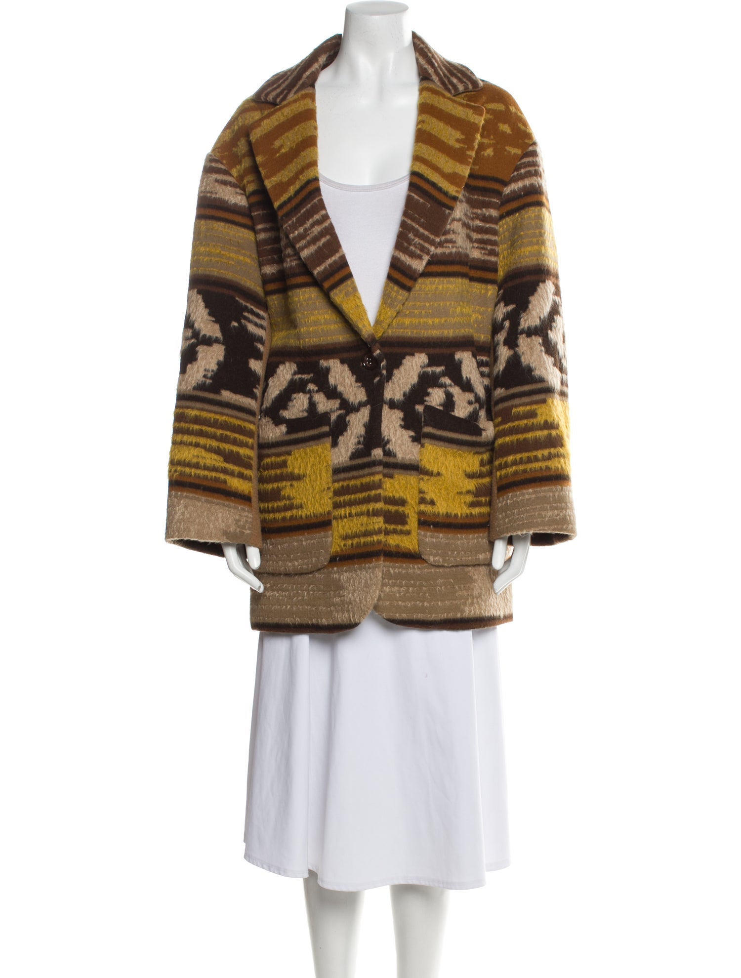 Dorothee Schumacher Virgin Wool Printed Coat