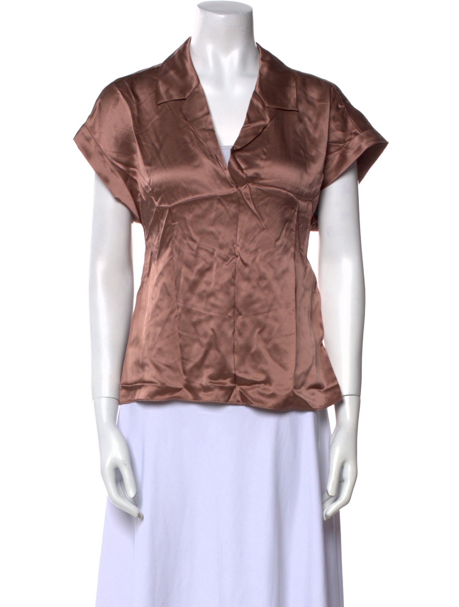 Dorothee Schumacher Silk V-Neck Polo w/ Tags