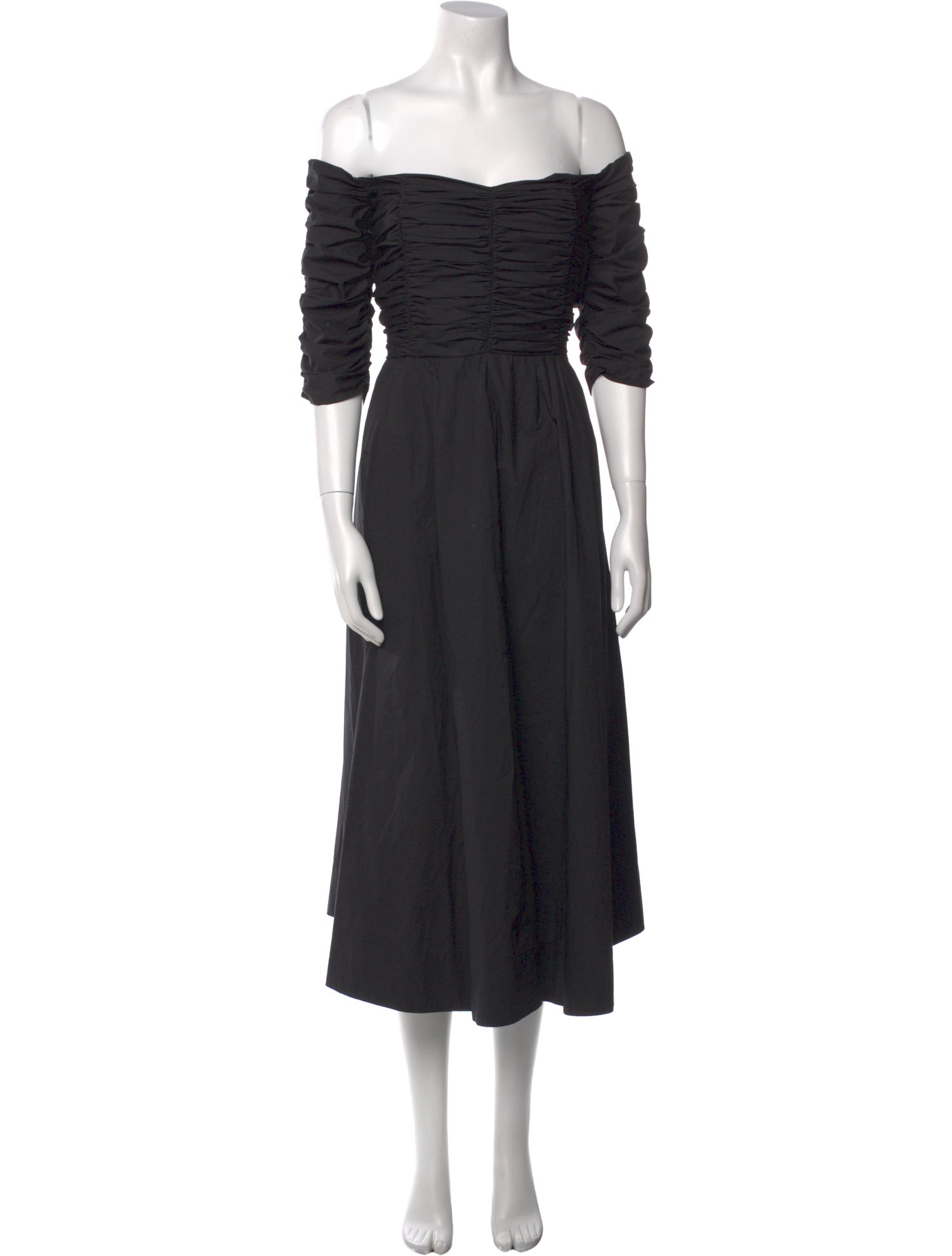 Dorothee Schumacher Square Neckline Midi Length Dress