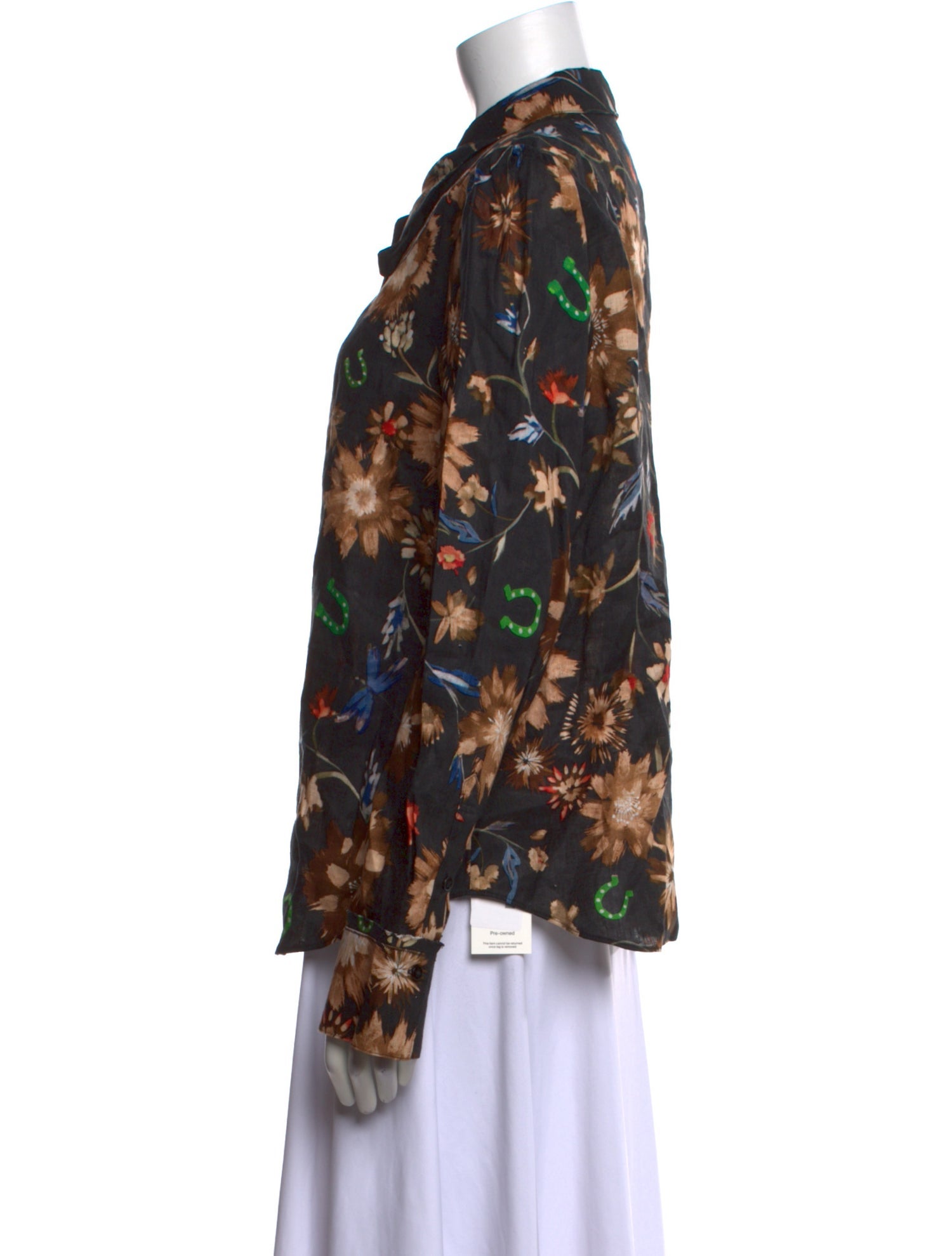 Dorothee Schumacher Linen Floral Print Blouse w/ Tags