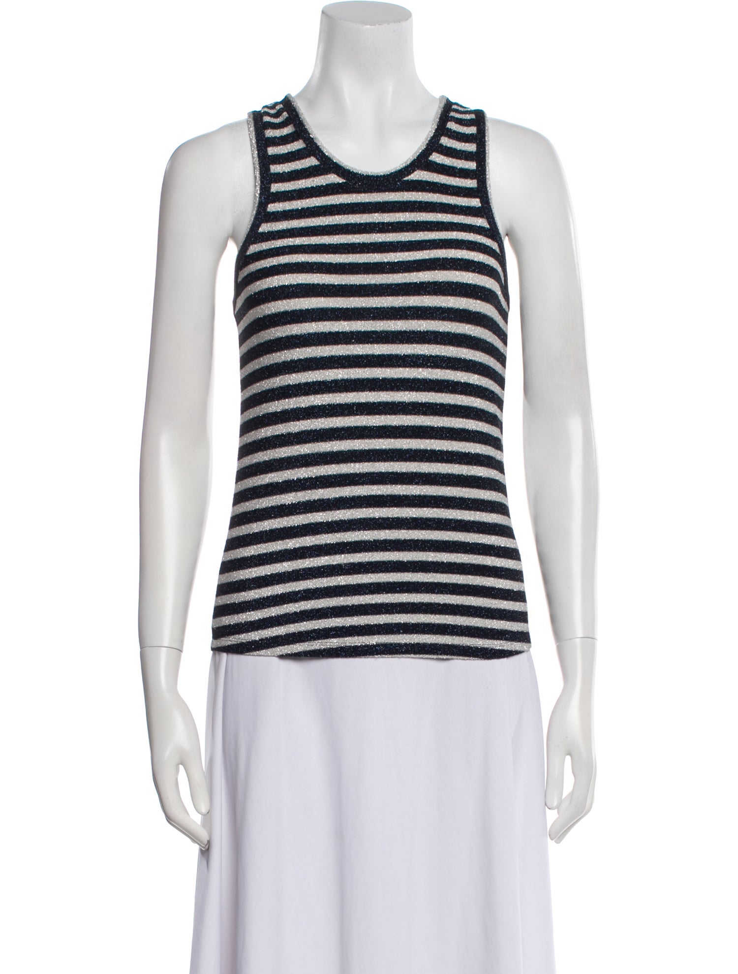 Dorothee Schumacher Striped Scoop Neck Top