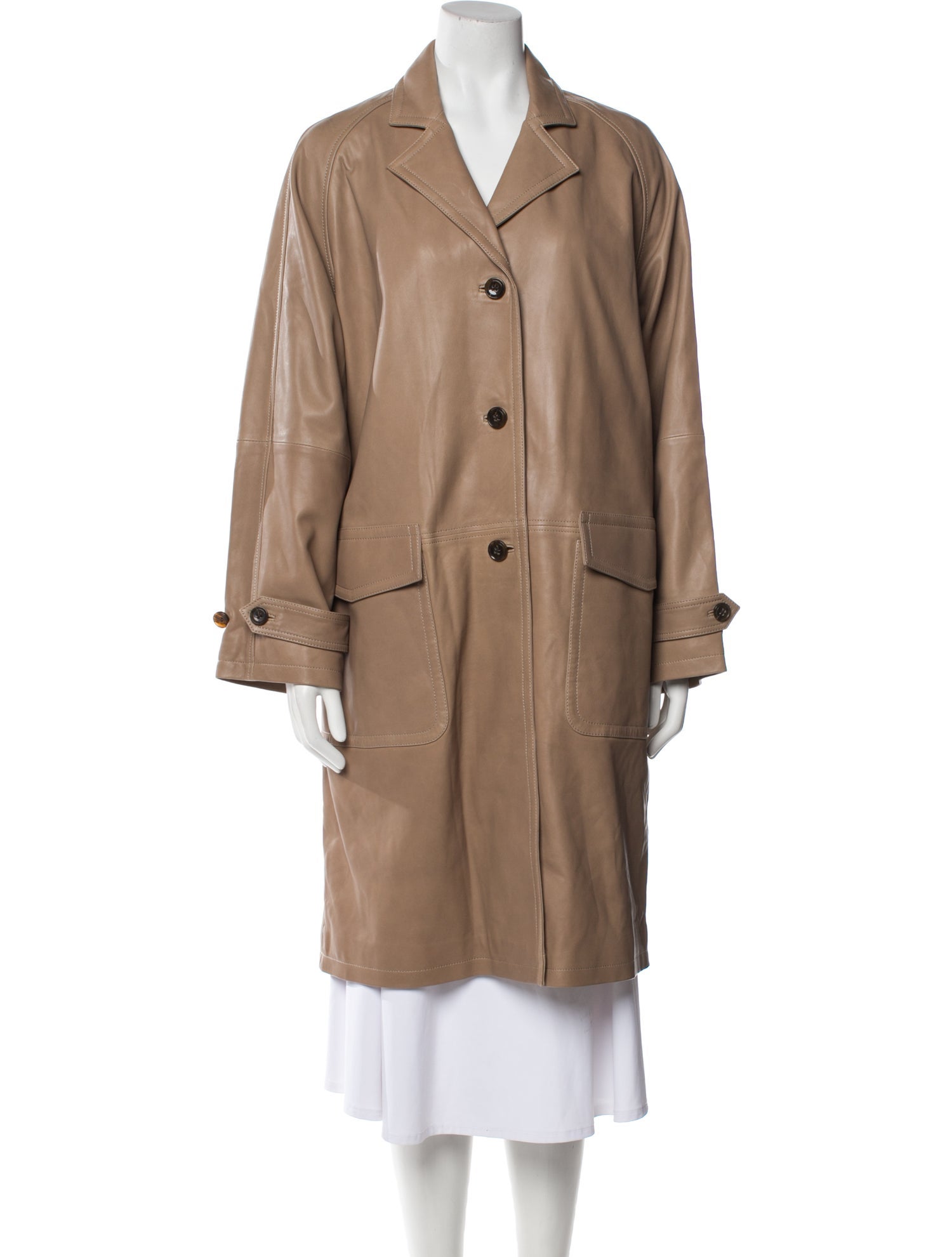 Dorothee Schumacher Lamb Leather Trench Coat