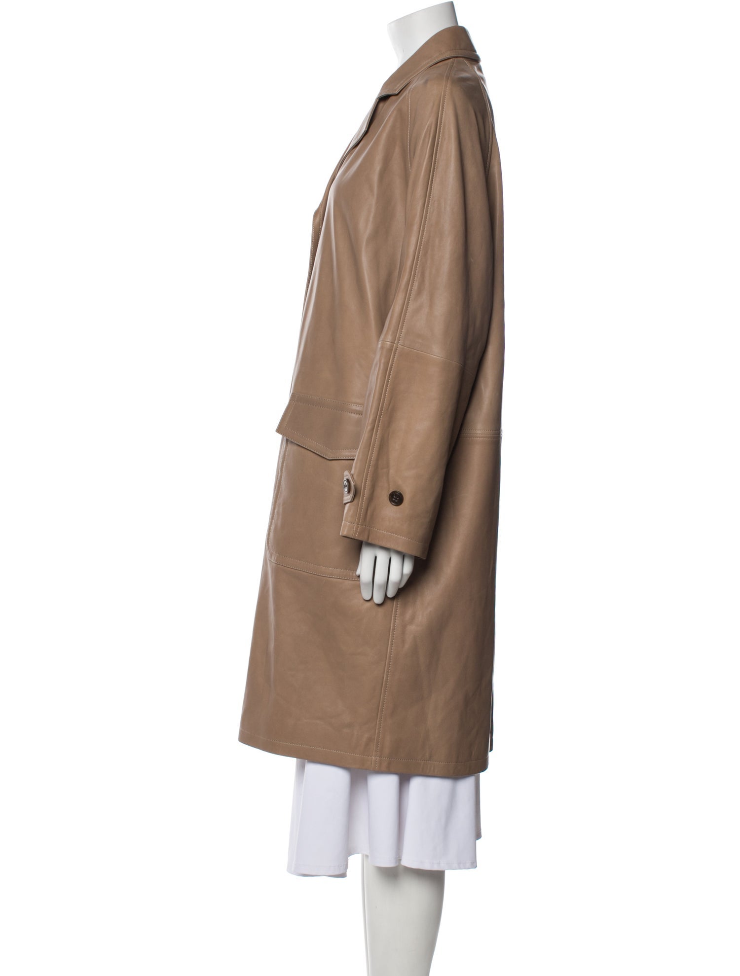 Dorothee Schumacher Lamb Leather Trench Coat