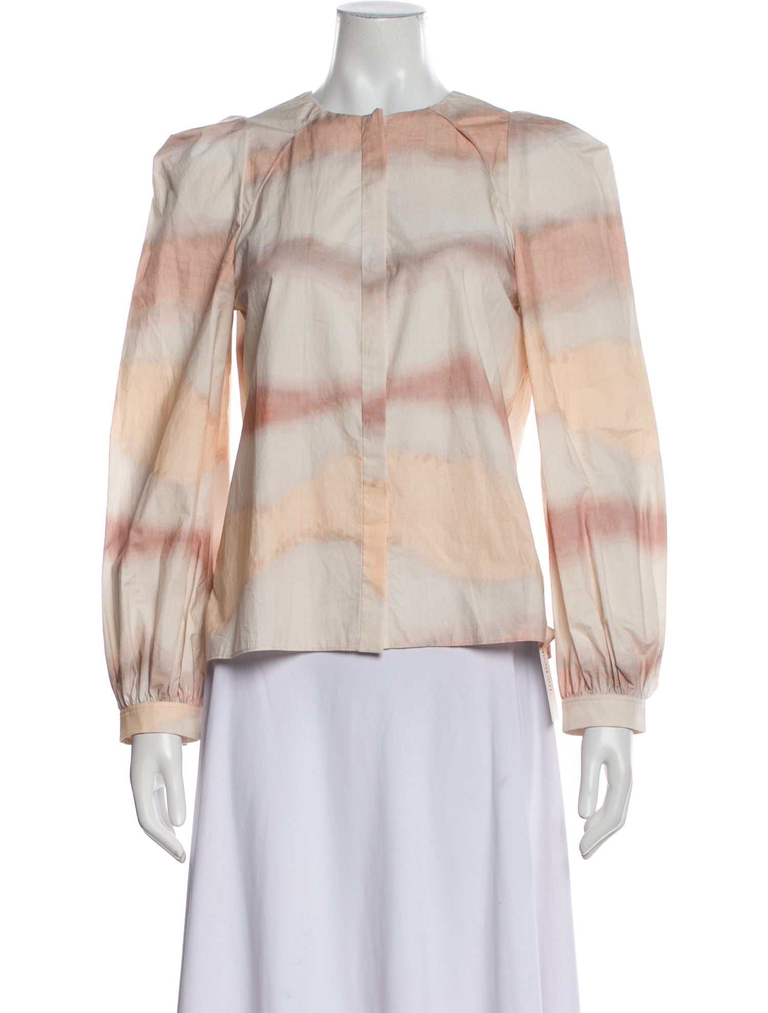 Dorothee Schumacher Tie-Dye Print Crew Neck Blouse