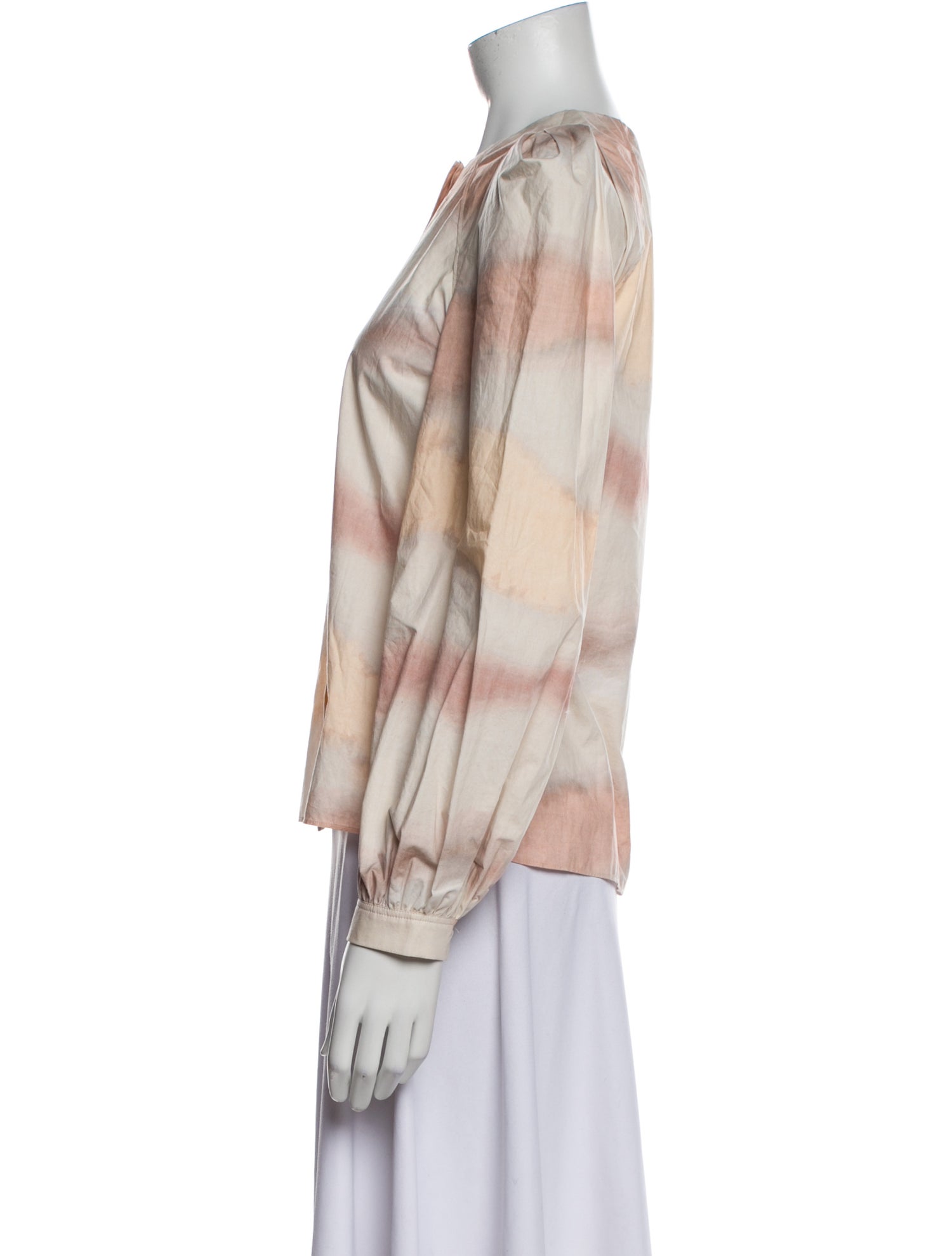 Dorothee Schumacher Tie-Dye Print Crew Neck Blouse