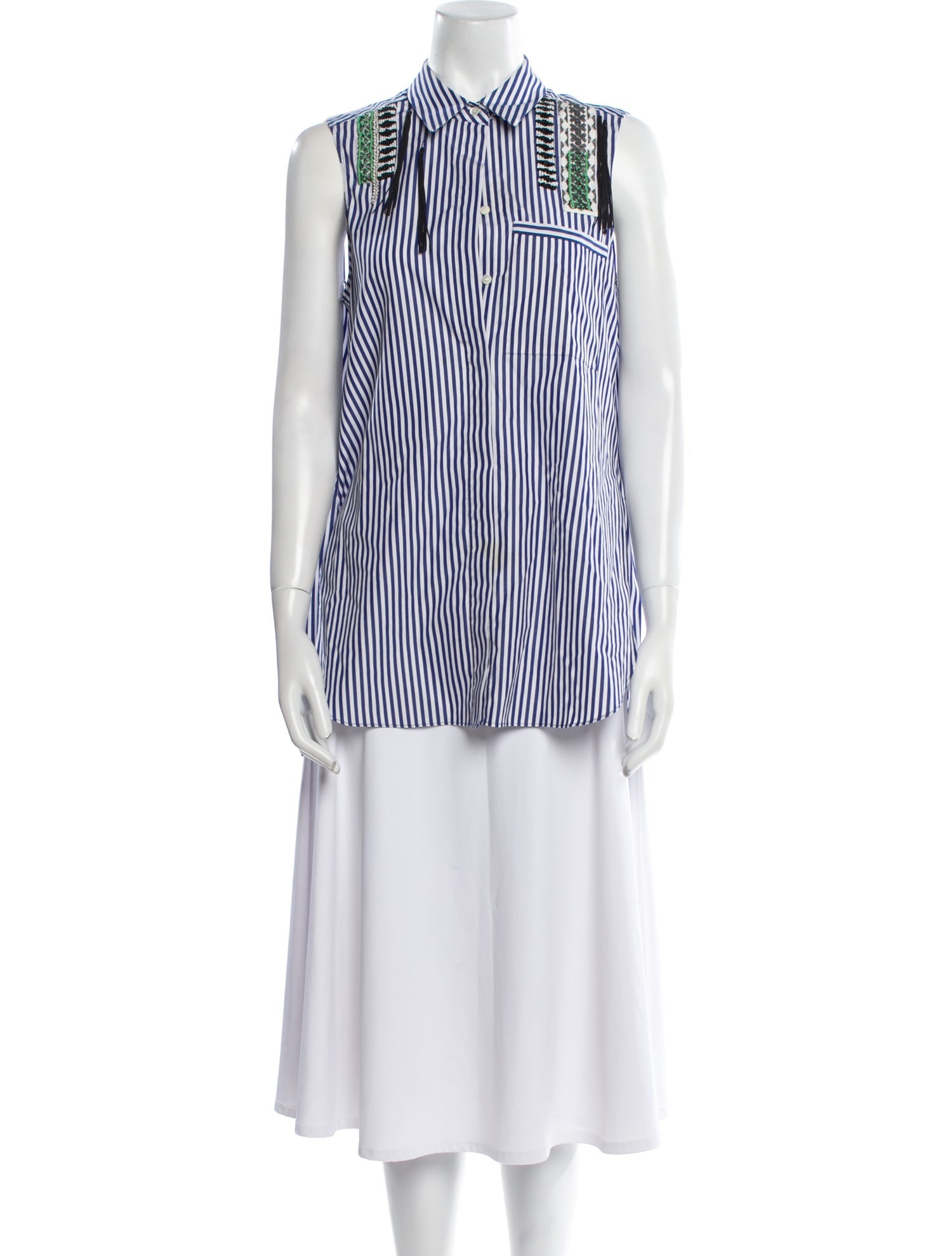 Dorothee Schumacher Striped Sleeveless Tunic