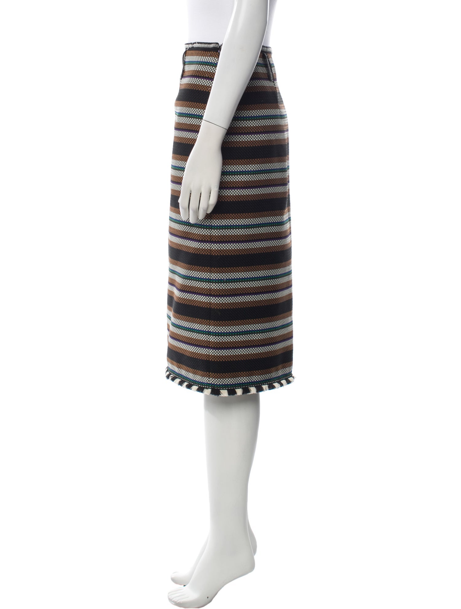 Dorothee Schumacher Striped Knee-Length Skirt