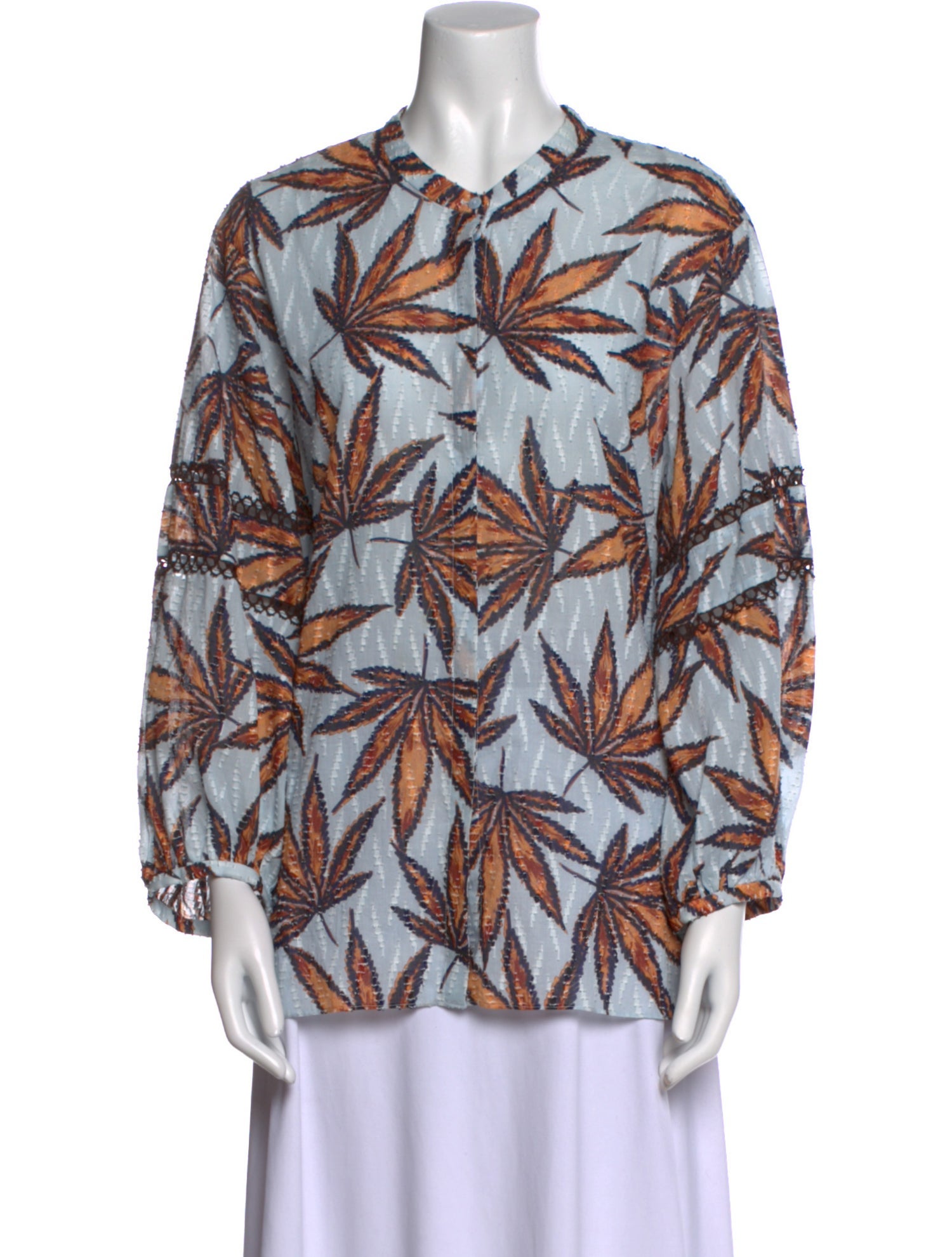 Dorothee Schumacher Printed Long Sleeve Button-Up Top
