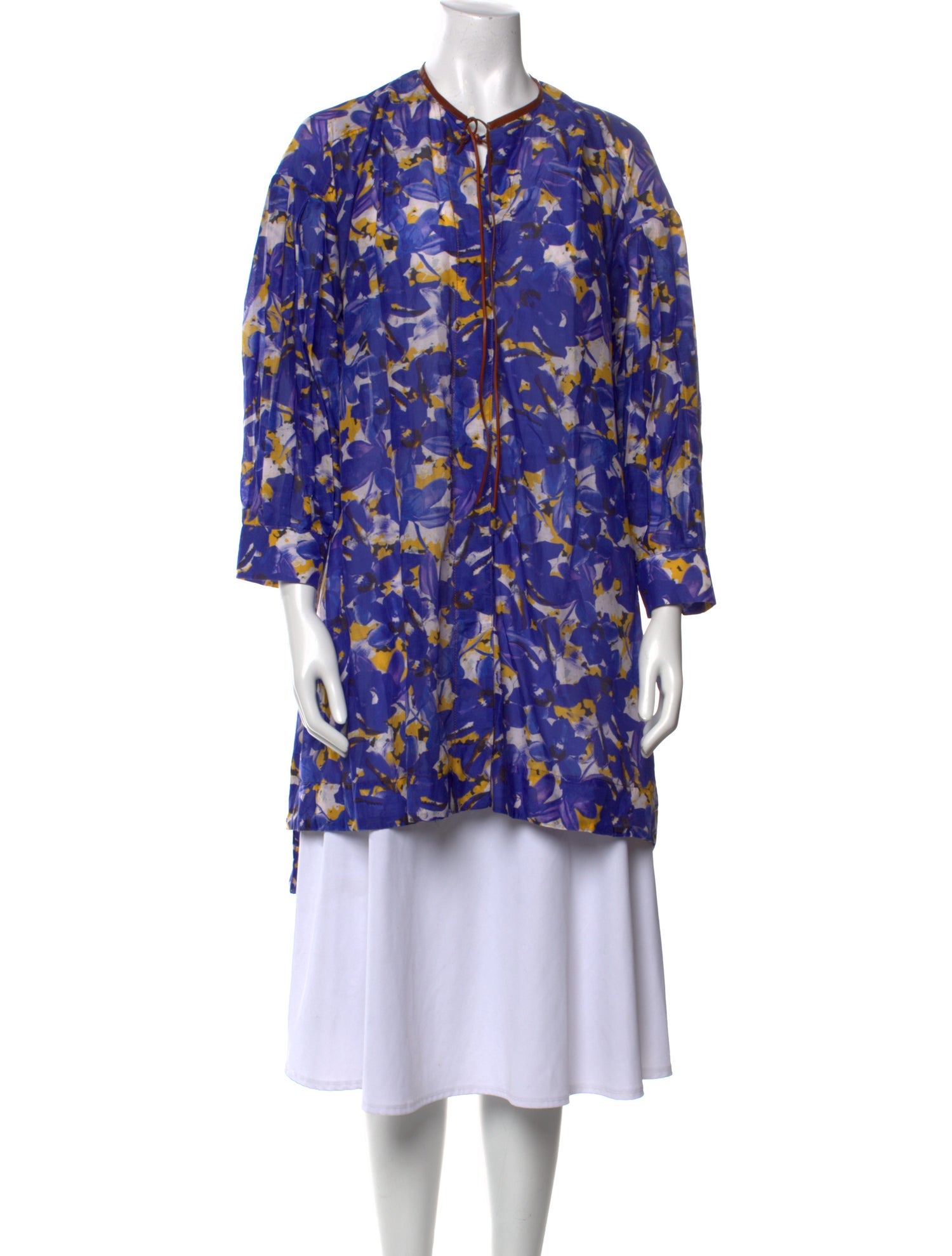 Dorothee Schumacher Floral Print Mock Neck Tunic