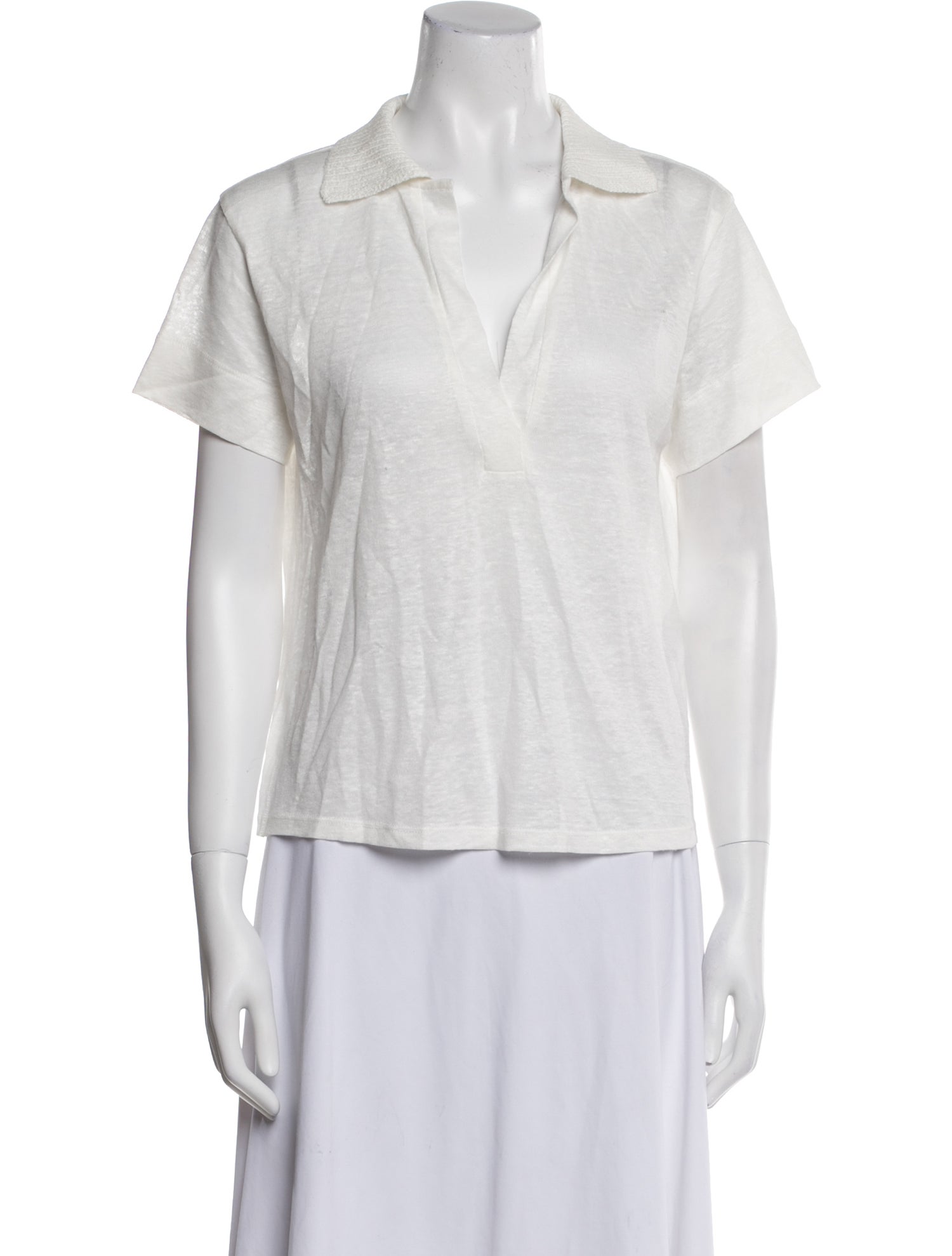 Dorothee Schumacher Hemp V-Neck Polo