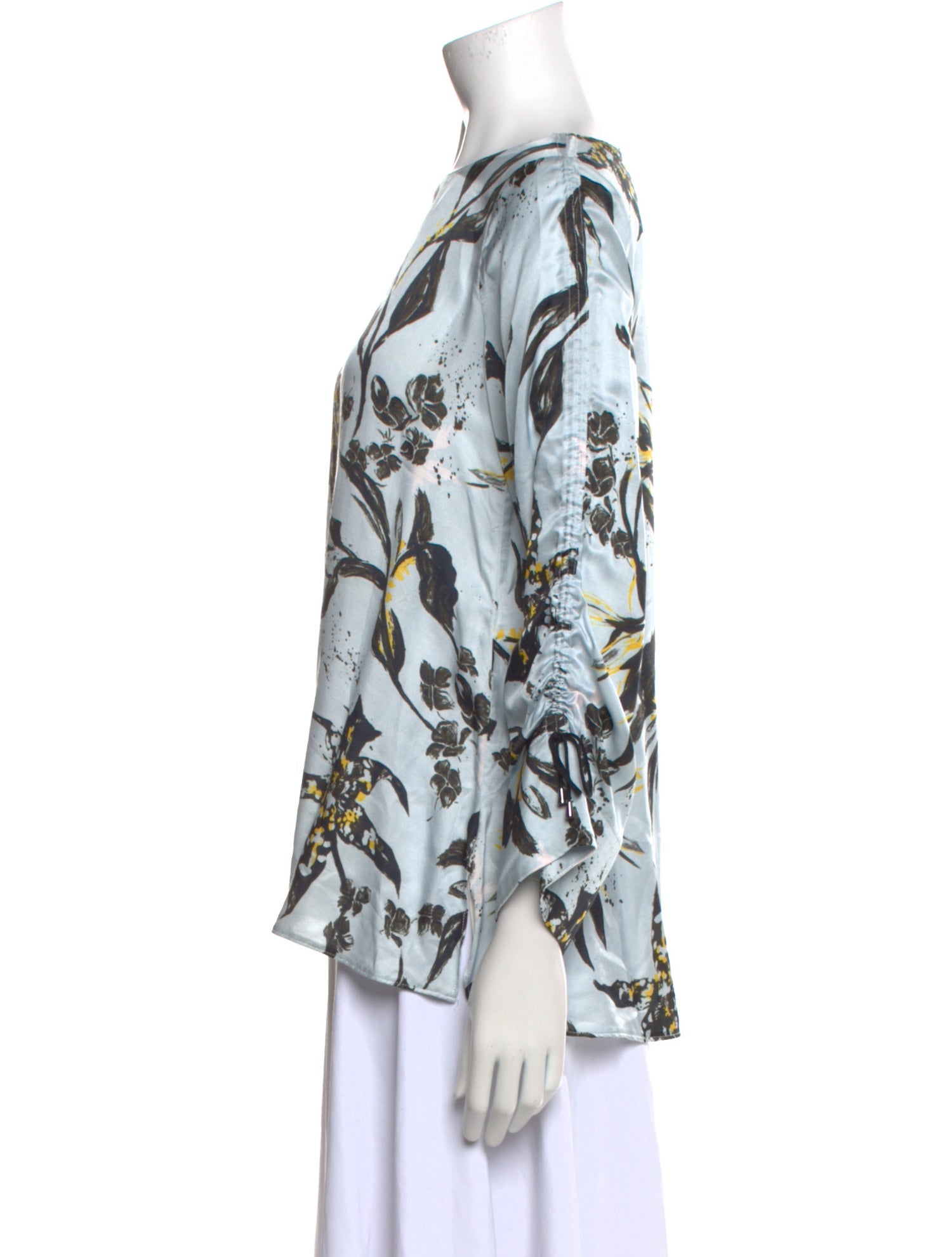 Dorothee Schumacher Floral Print Bateau Neckline Blouse