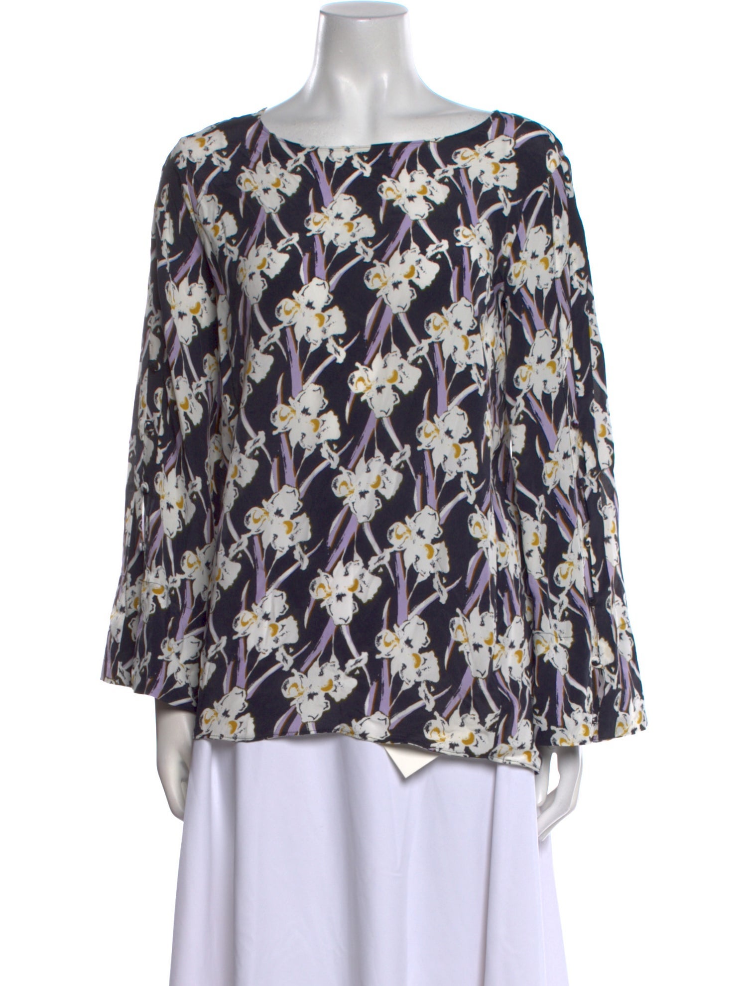 Dorothee Schumacher Floral Print Bateau Neckline Blouse
