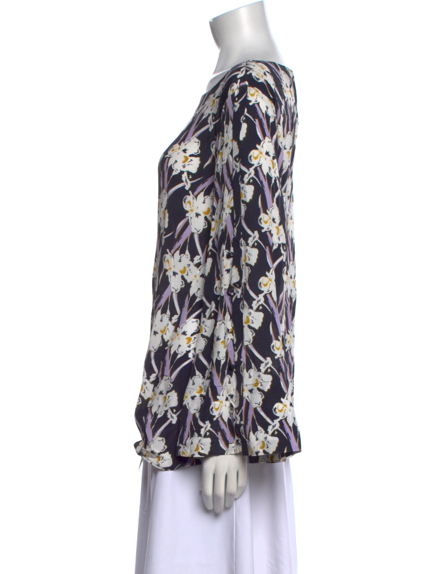 Dorothee Schumacher Floral Print Bateau Neckline Blouse