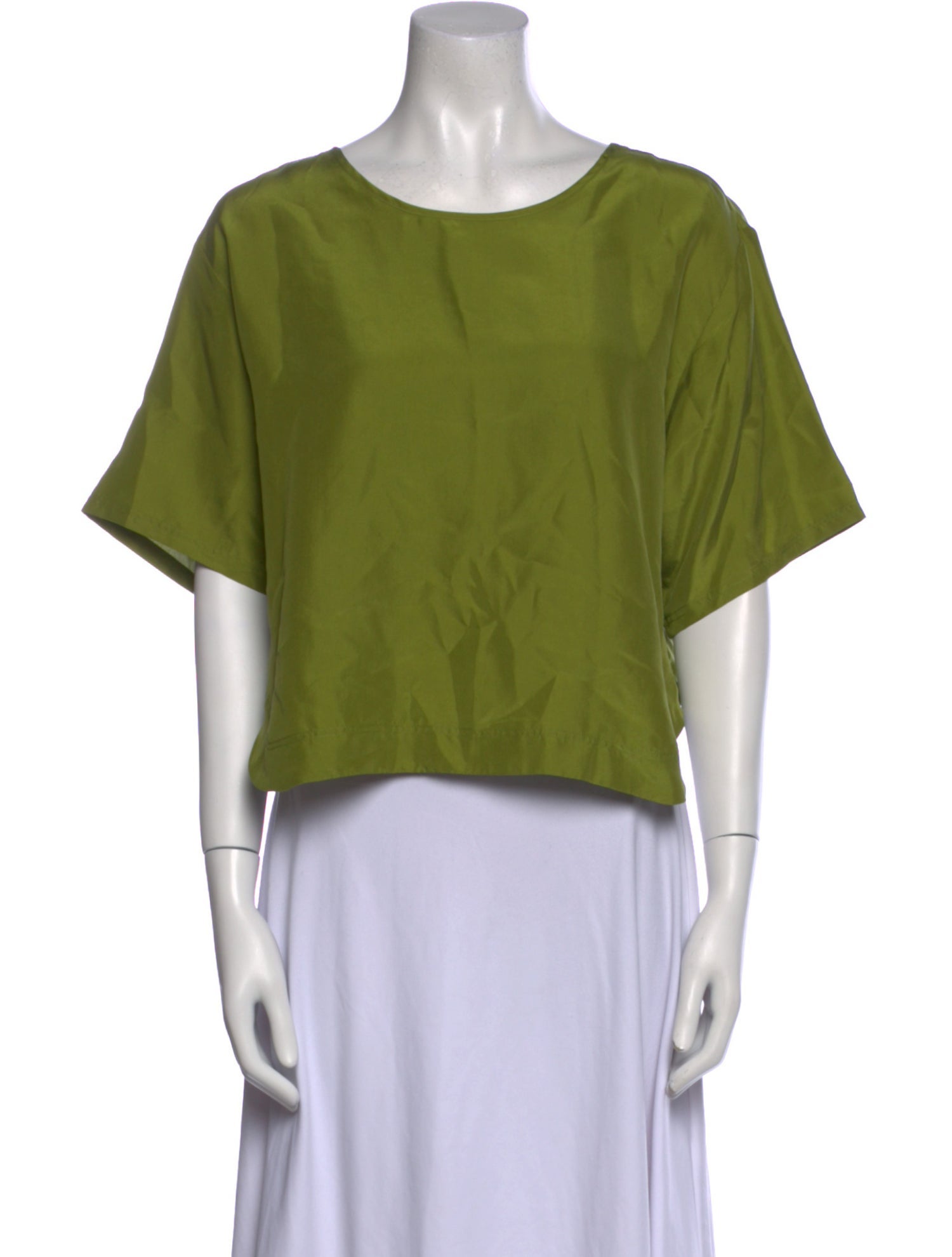Dorothee Schumacher Silk Scoop Neck Crop Top w/ Tags