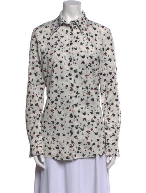 Dorothee Schumacher Floral Print Long Sleeve Button-Up Top