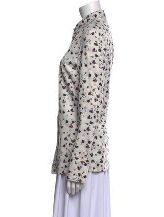 Dorothee Schumacher Floral Print Long Sleeve Button-Up Top