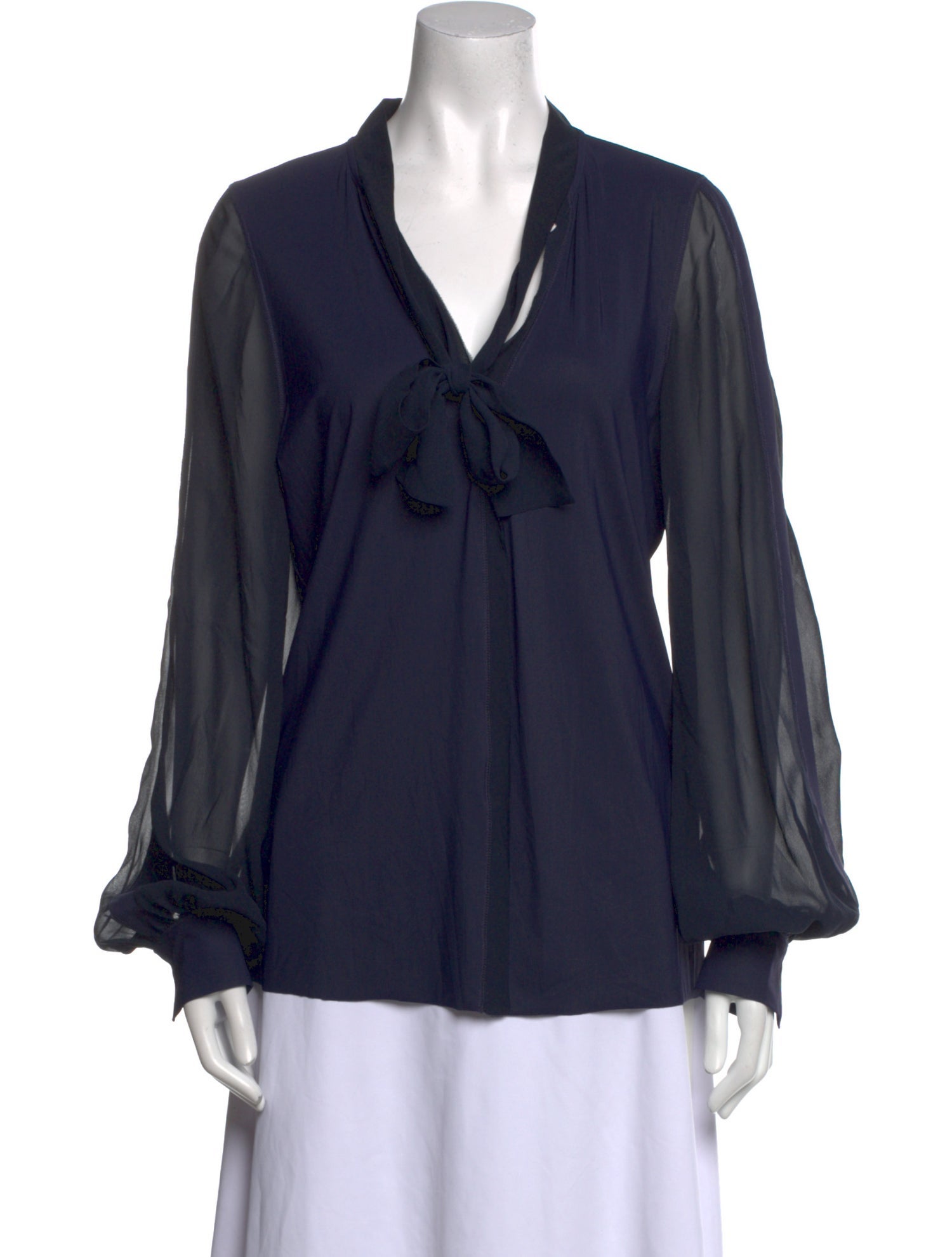 Dorothee Schumacher V-Neck Long Sleeve Blouse