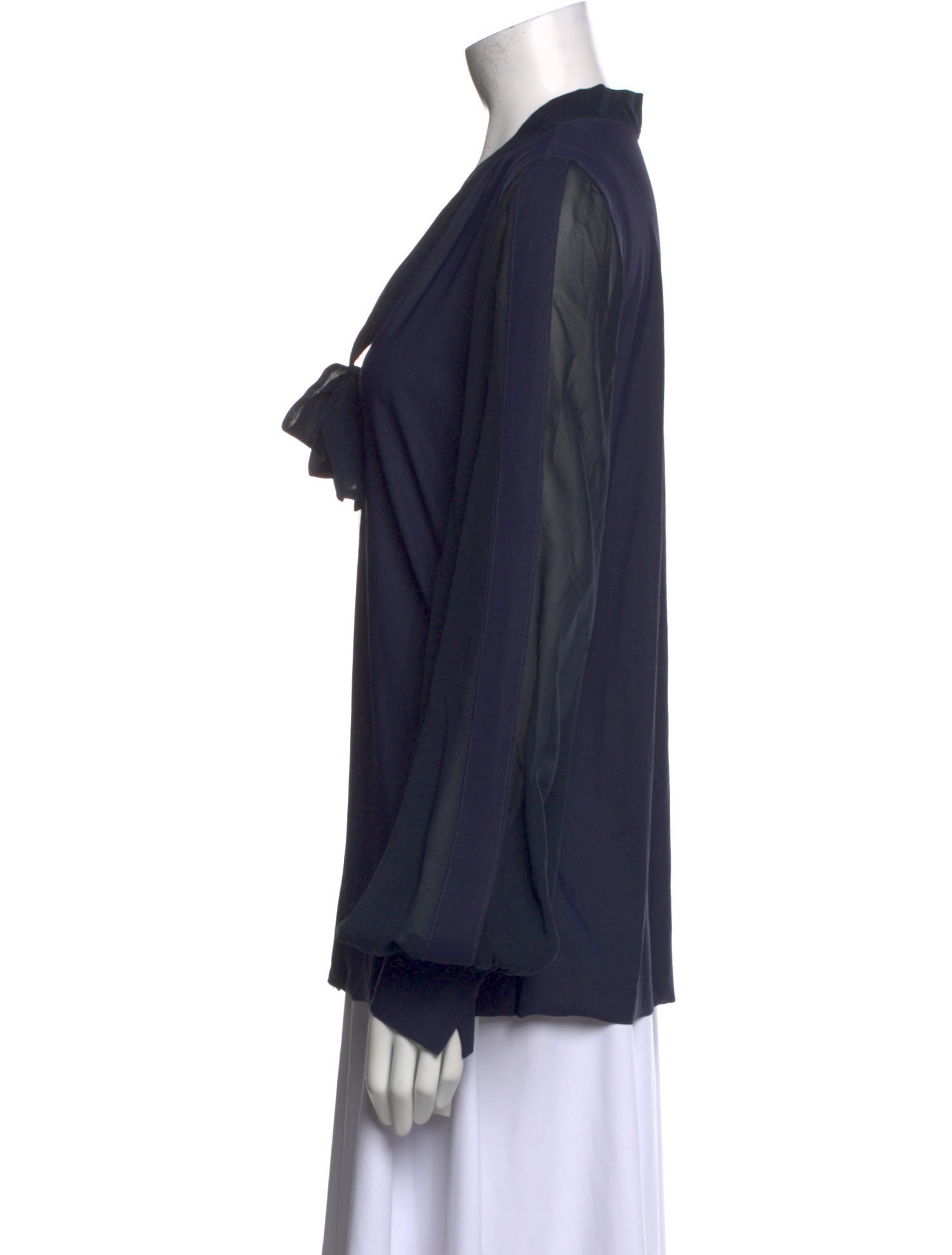 Dorothee Schumacher V-Neck Long Sleeve Blouse