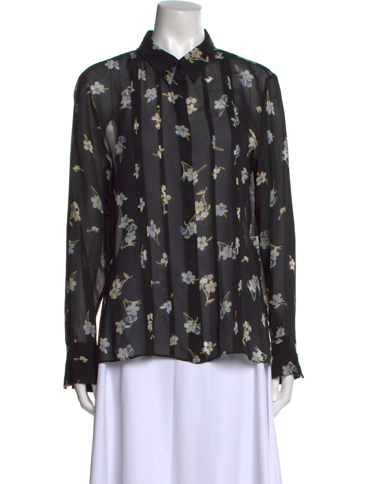 Dorothee Schumacher Printed Long Sleeve Button-Up Top