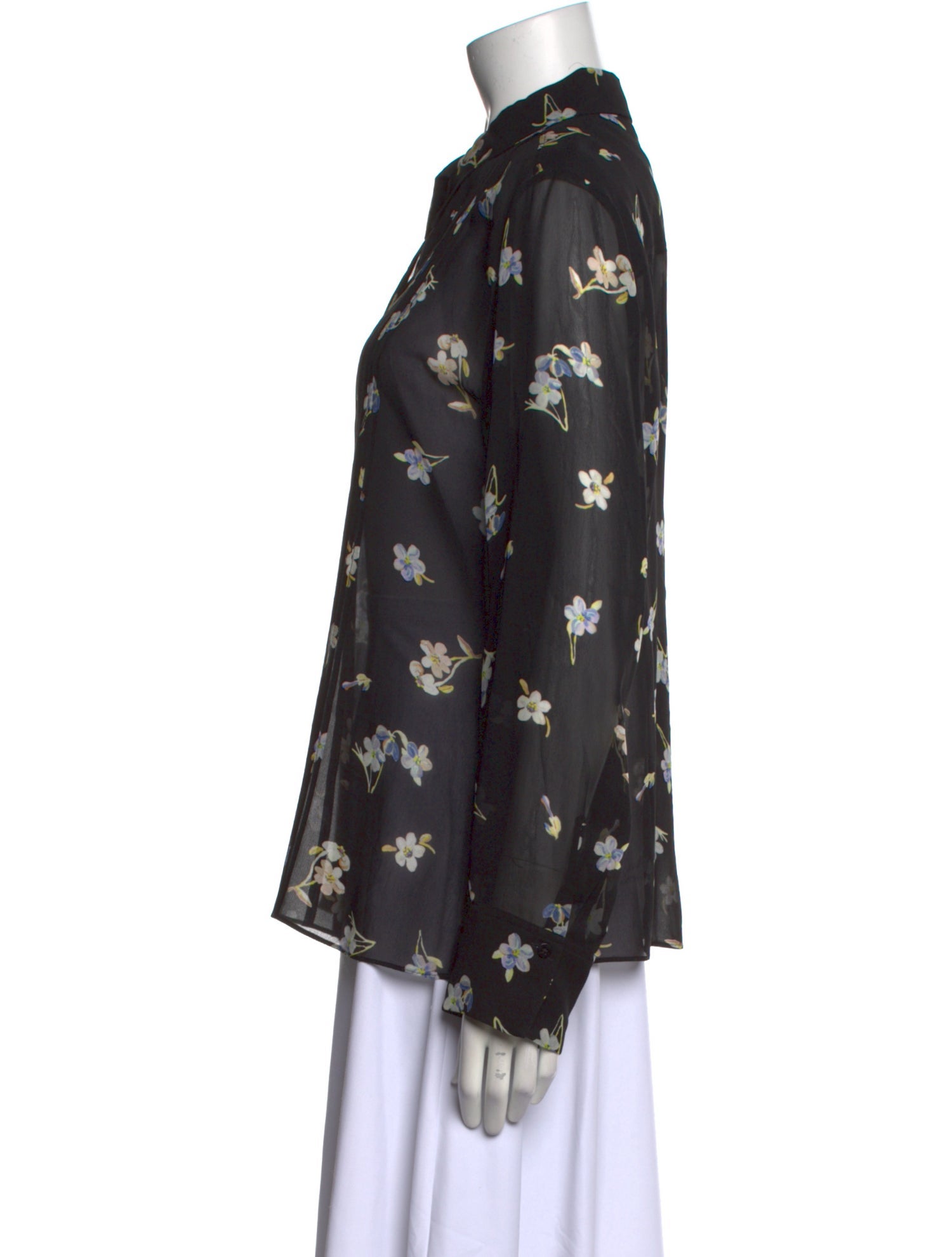 Dorothee Schumacher Printed Long Sleeve Button-Up Top