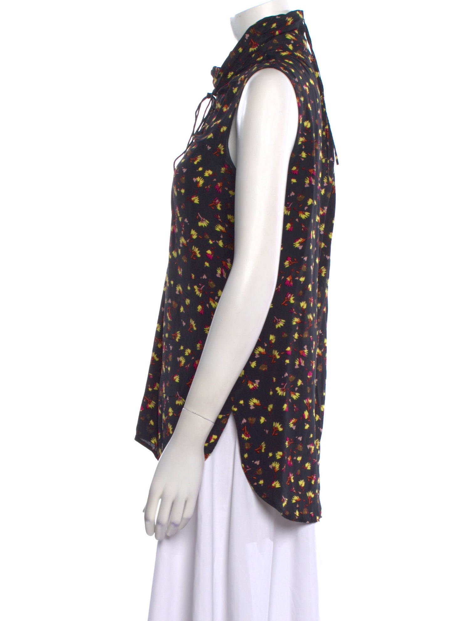 Dorothee Schumacher Floral Print Mock Neck Blouse