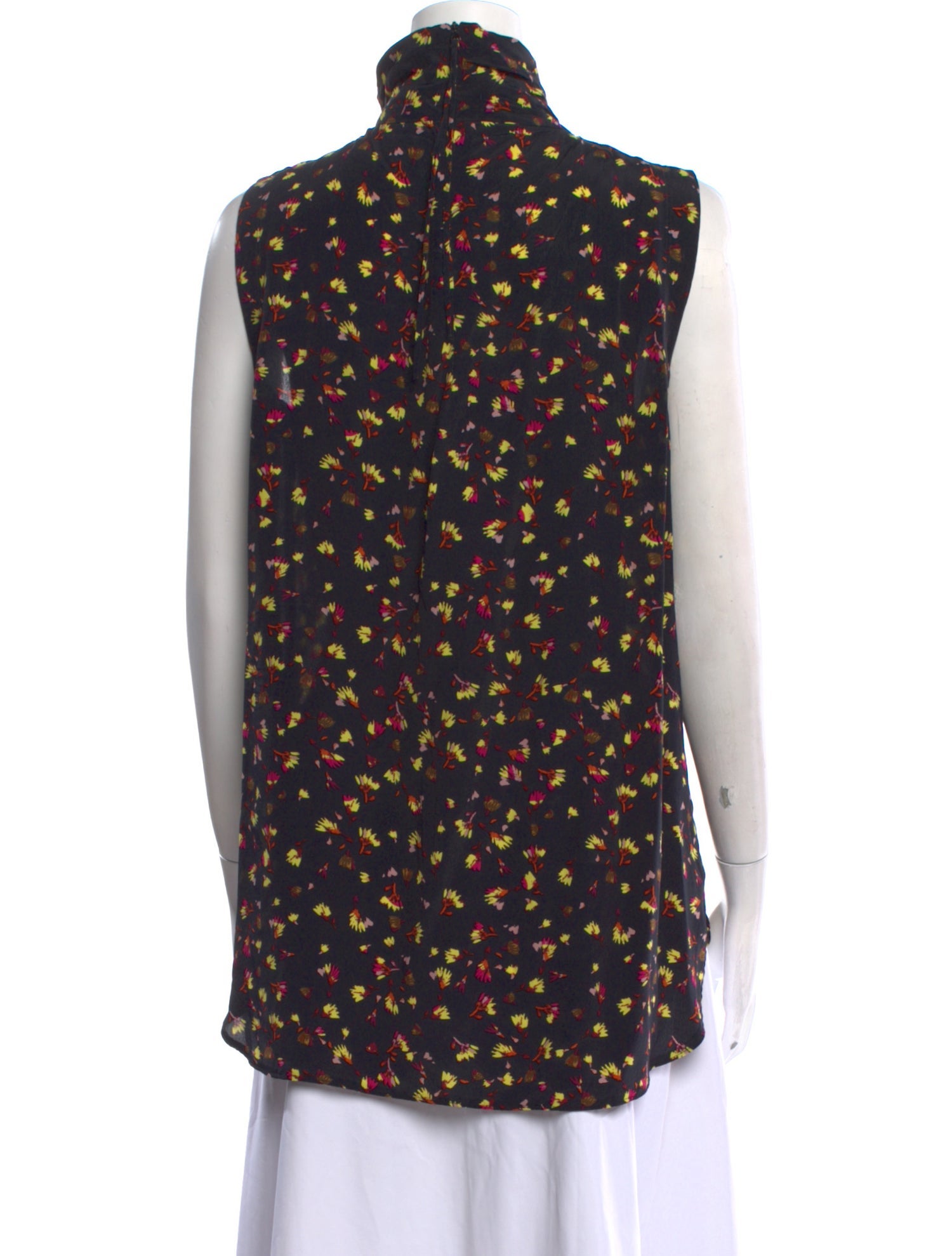 Dorothee Schumacher Floral Print Mock Neck Blouse