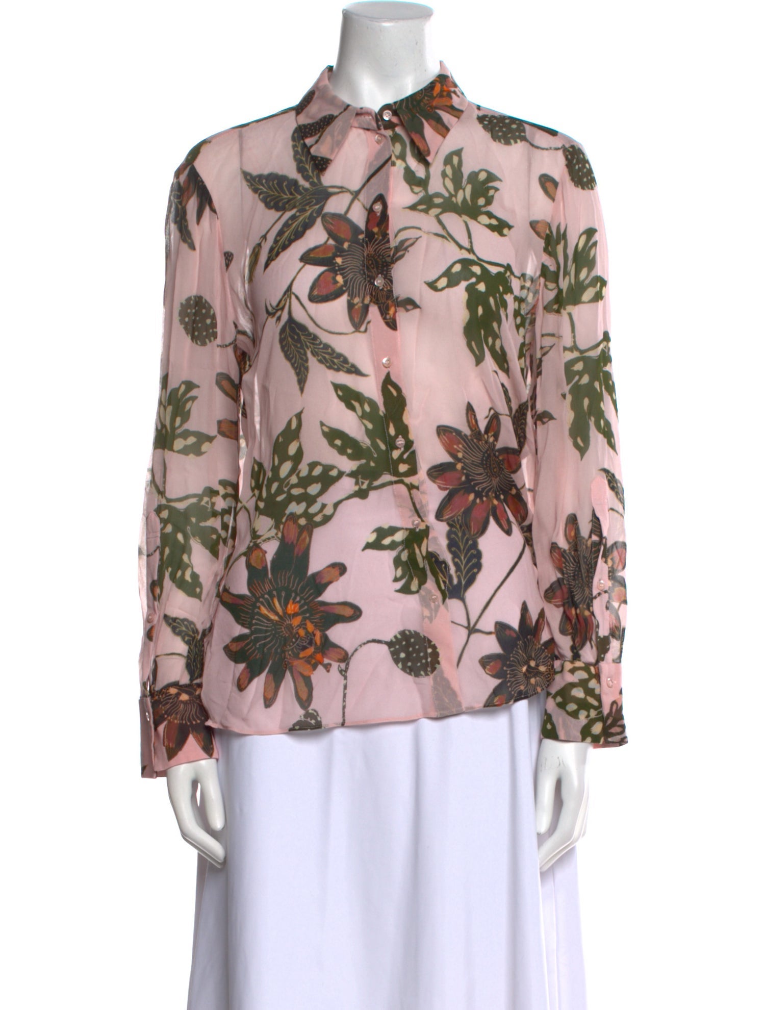 Dorothee Schumacher Floral Print Long Sleeve Blouse