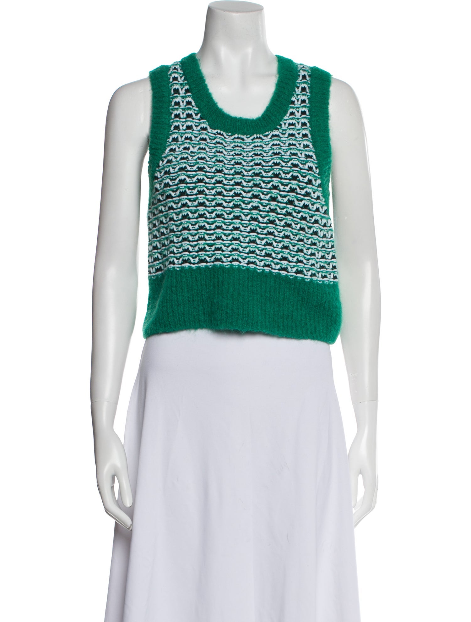 Dorothee Schumacher Patterned Scoop Neck Sweater