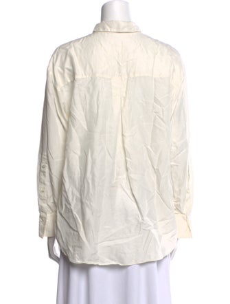 Dorothee Schumacher Silk Long Sleeve Button-Up Top