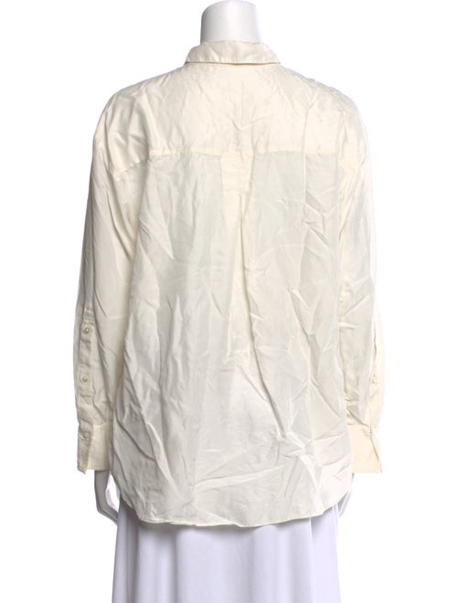 Dorothee Schumacher Silk Long Sleeve Button-Up Top