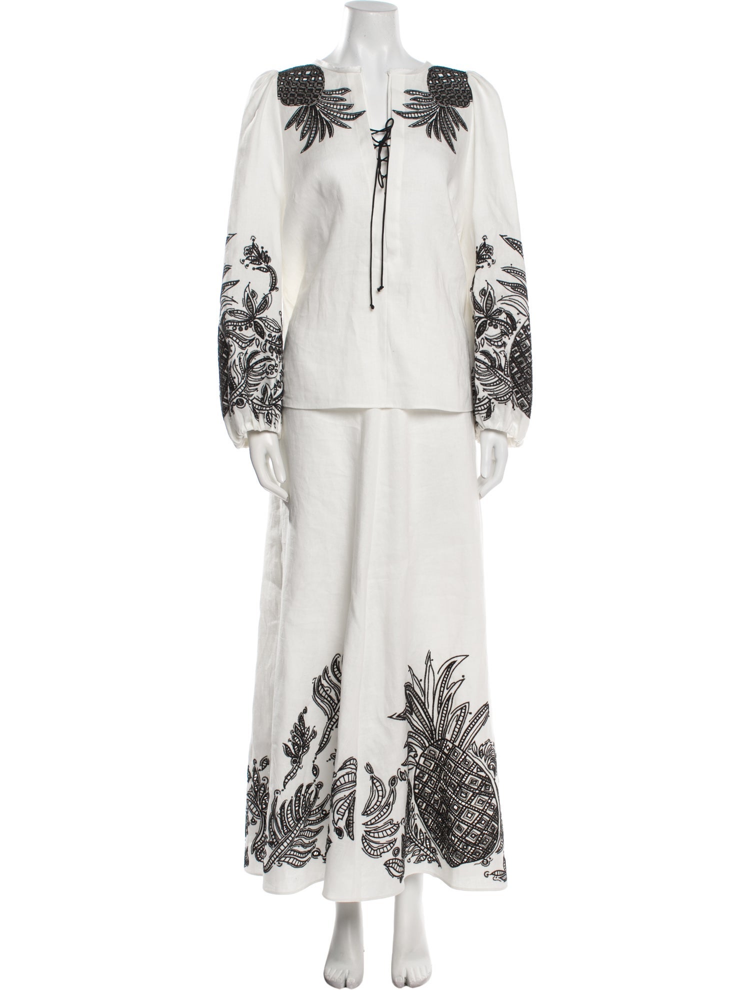 Dorothee Schumacher Linen Printed Skirt Set