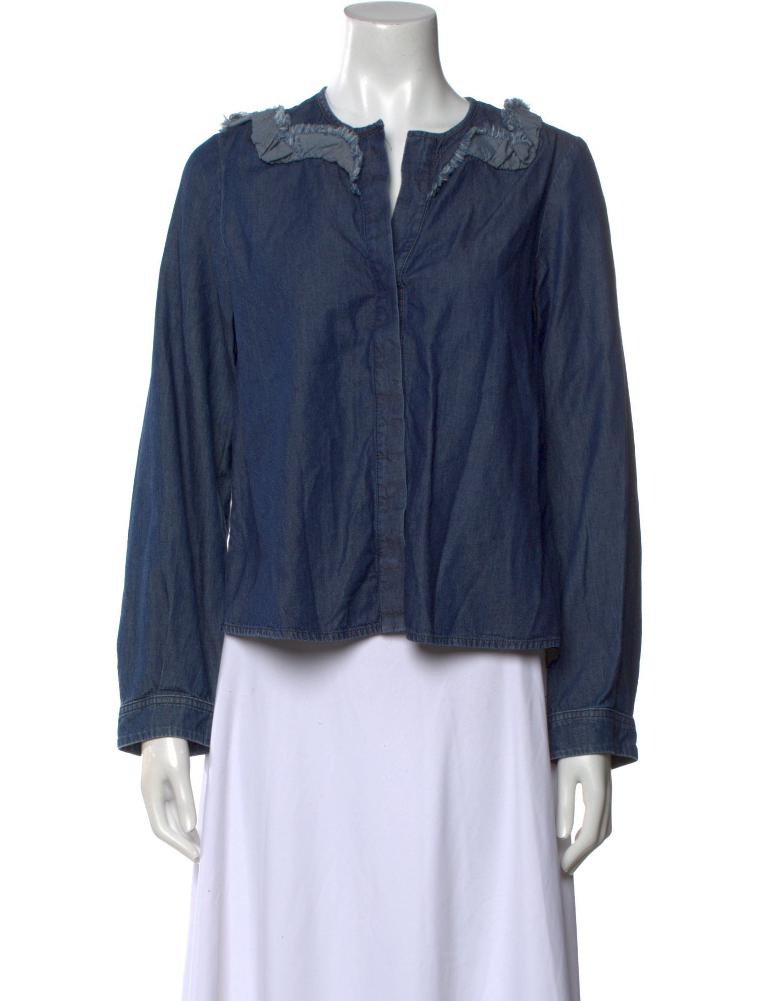 Dorothee Schumacher V-Neck Long Sleeve Blouse