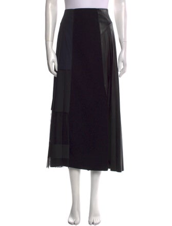 Dorothee Schumacher Pleated Accents Midi Length Skirt