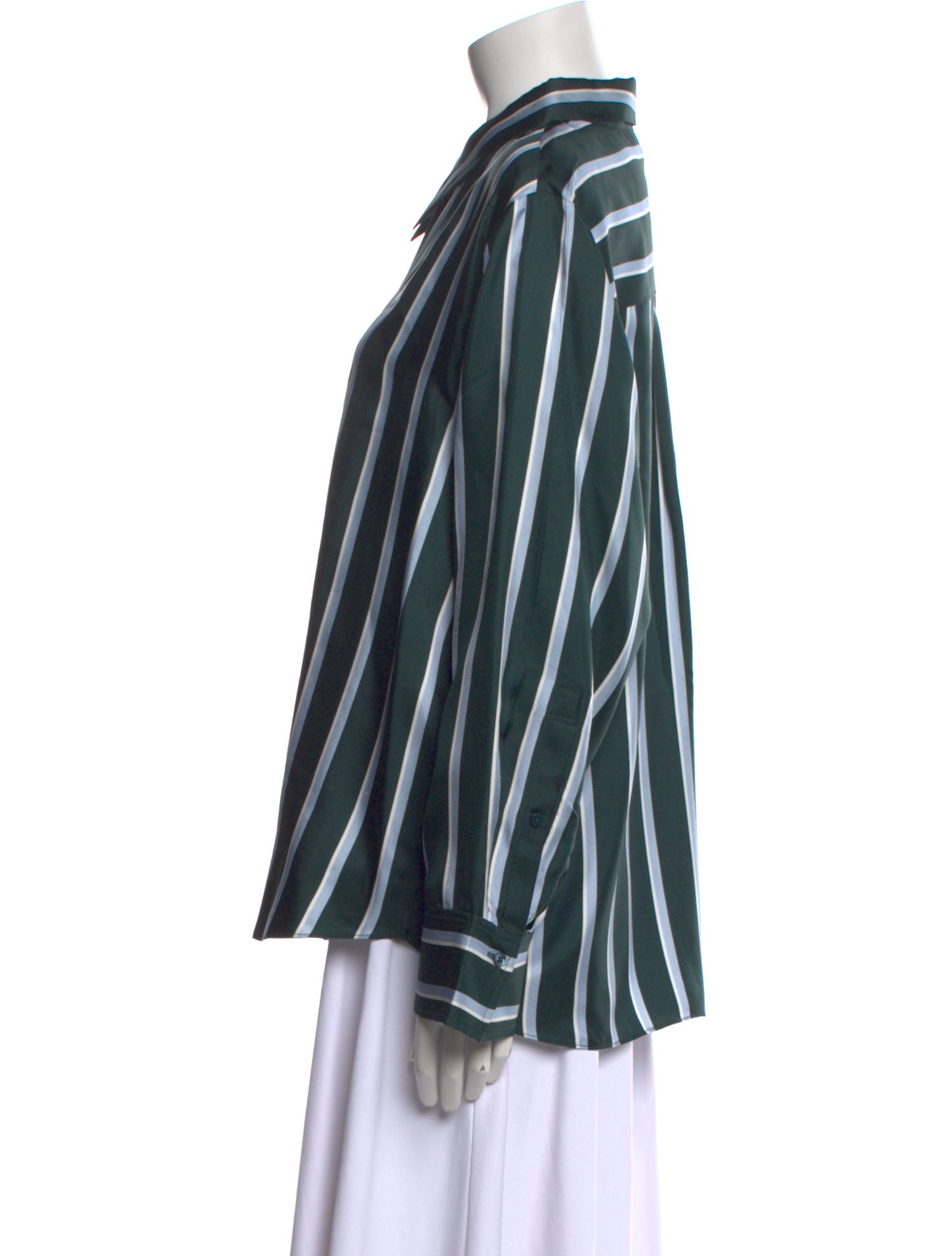 Dorothee Schumacher Silk Striped Button-Up Top