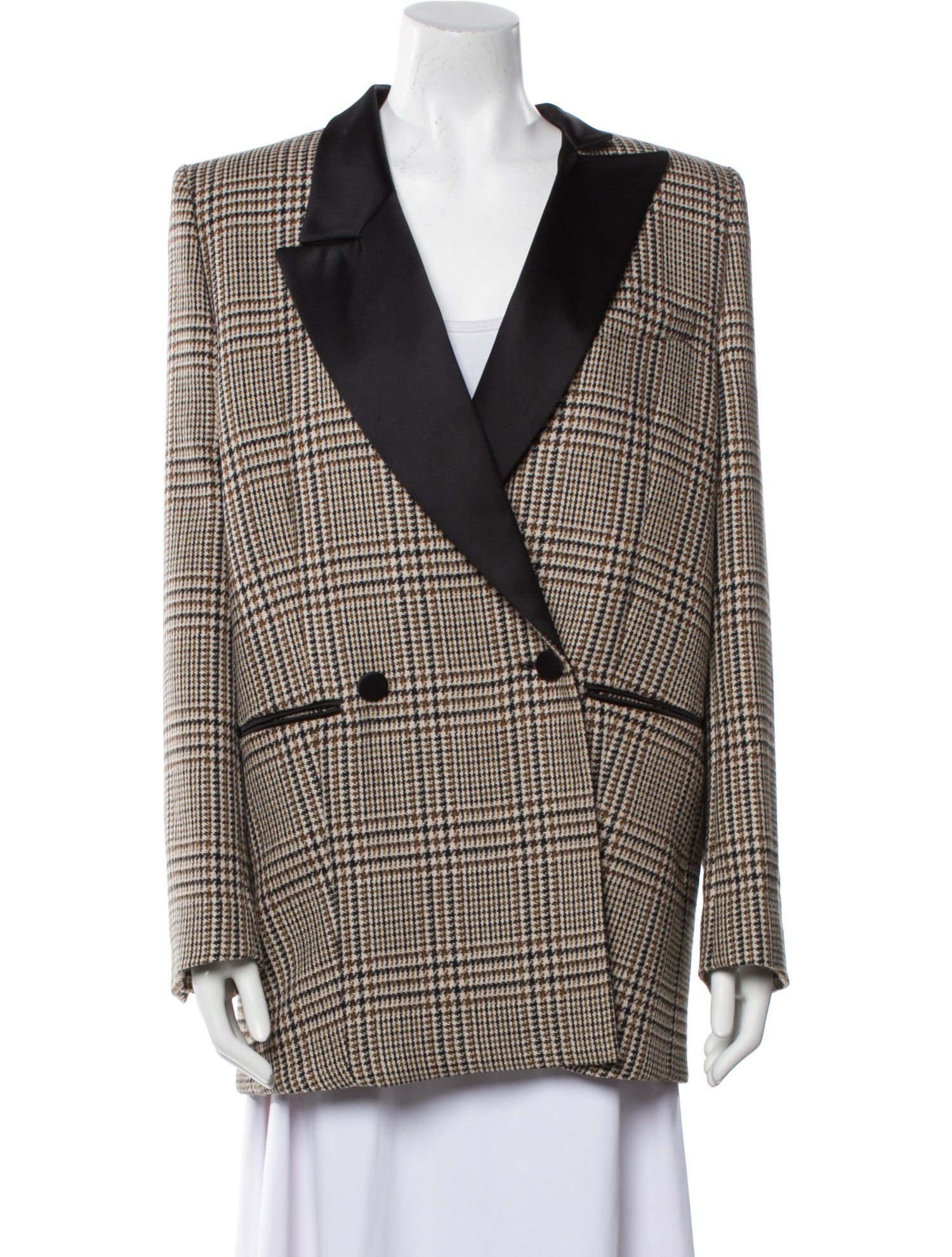 Dorothee Schumacher Virgin Wool Houndstooth Print Blazer