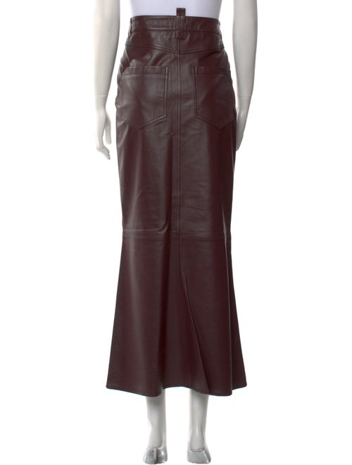 Dorothee Schumacher Lamb Leather Midi Length Skirt