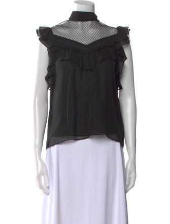 Dorothee Schumacher Silk Mock Neck Top