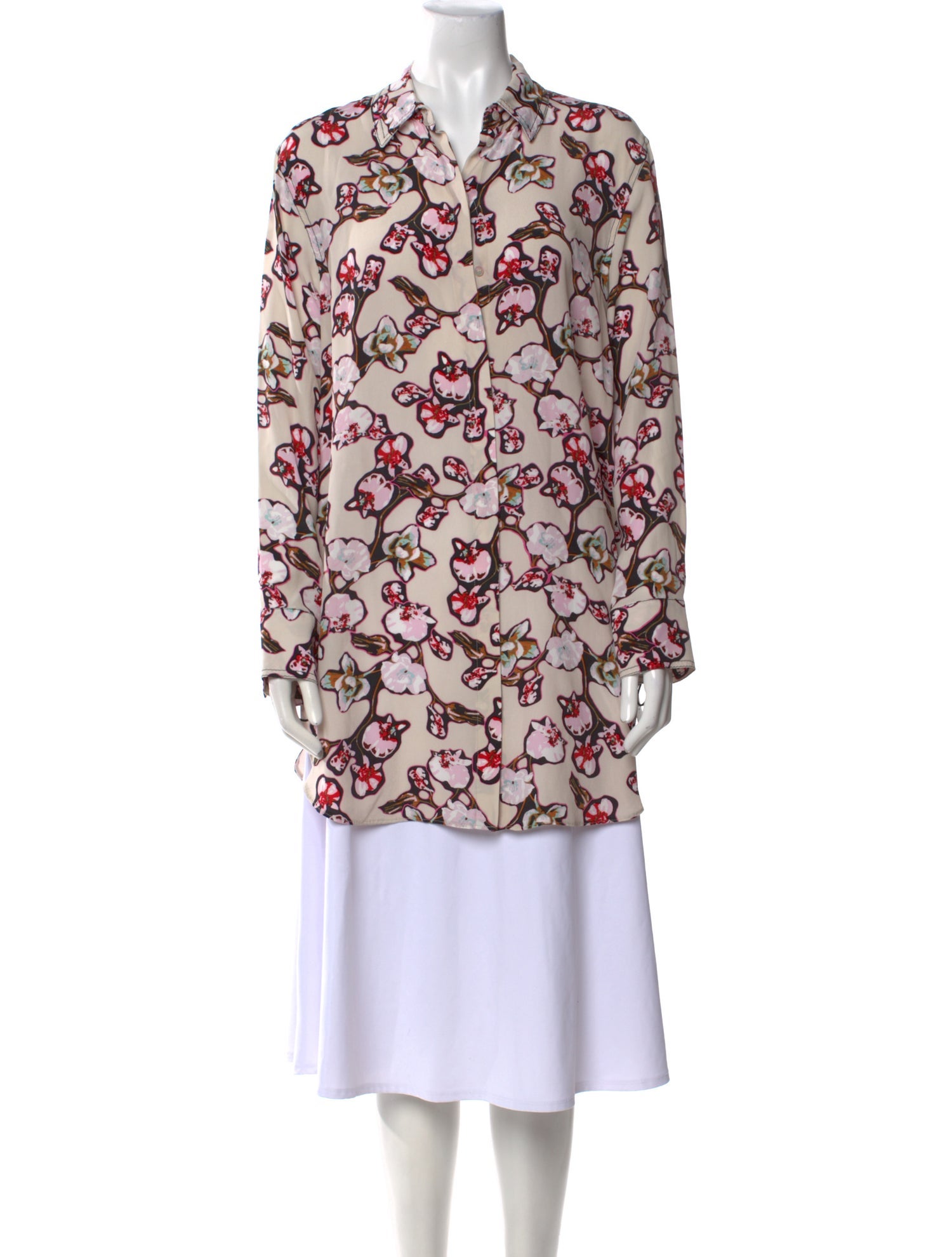 Dorothee Schumacher Floral Print Long Sleeve Tunic