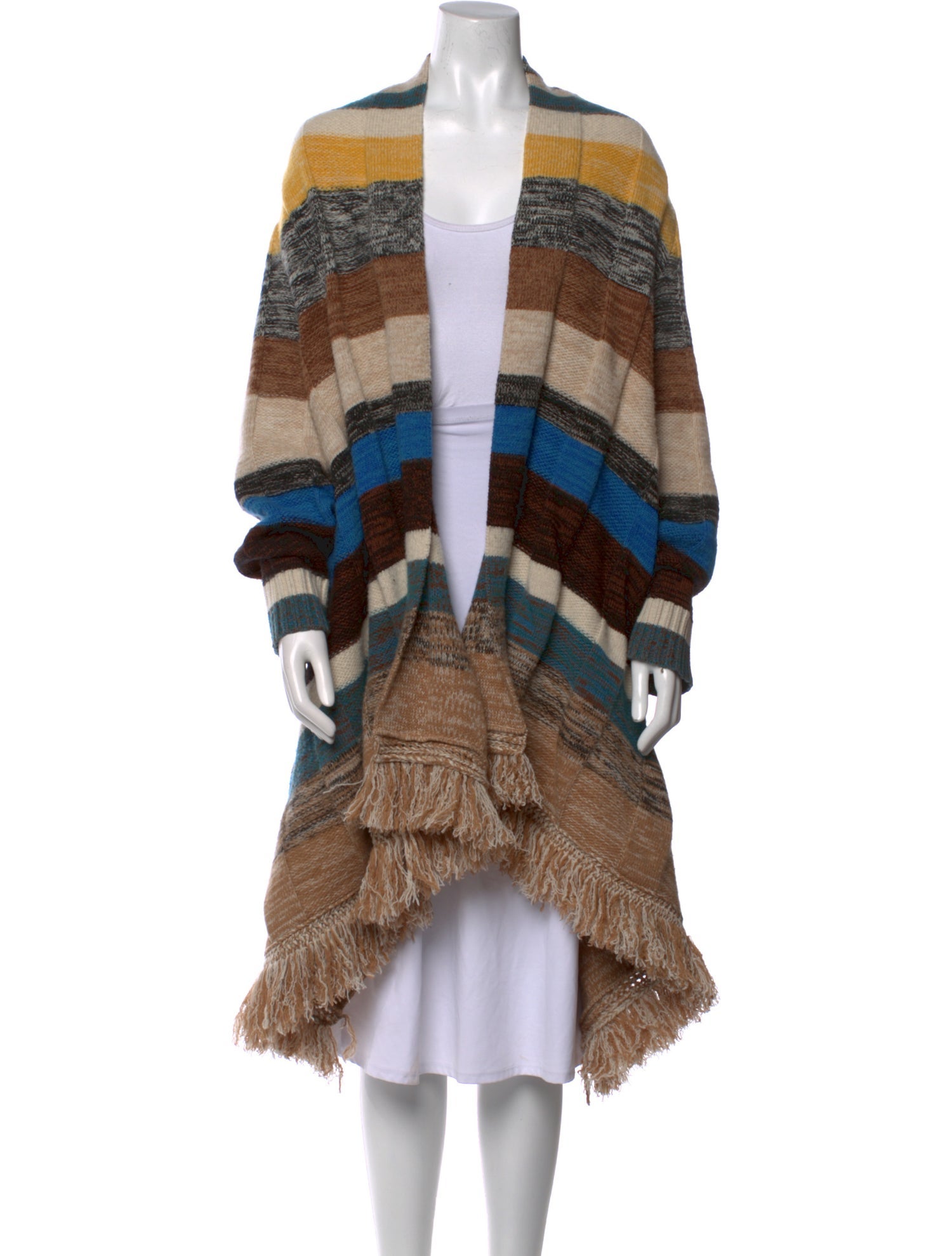 Dorothee Schumacher Striped Open Front Sweater