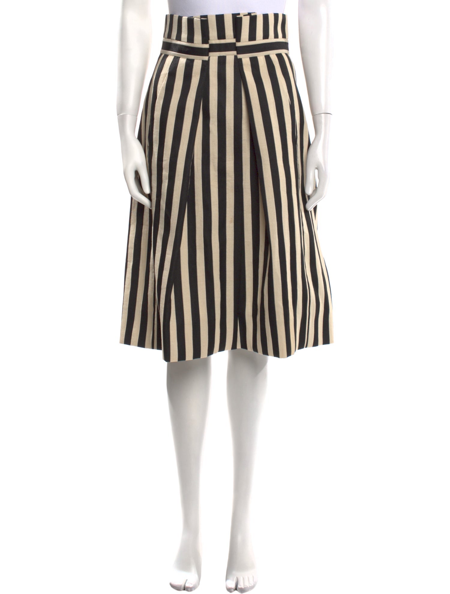 Dorothee Schumacher Striped Knee-Length Skirt