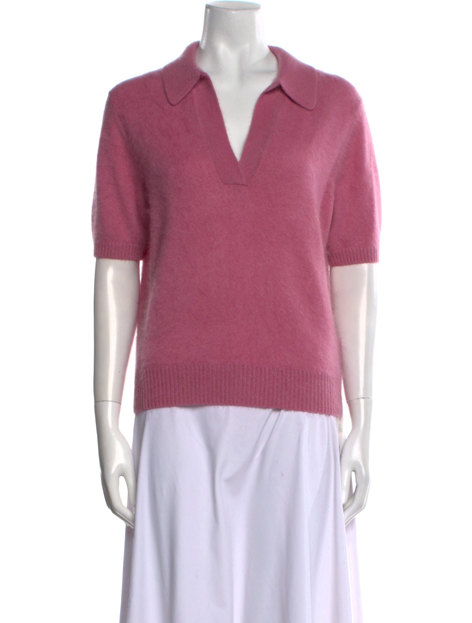 Dorothee Schumacher Virgin Wool V-Neck Polo