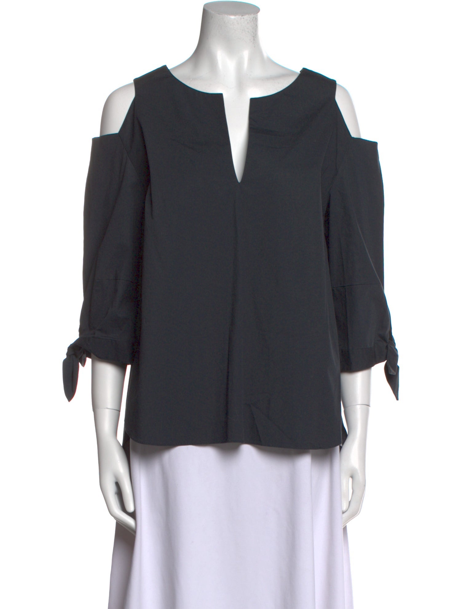 Dorothee Schumacher V-Neck Three-Quarter Sleeve Blouse