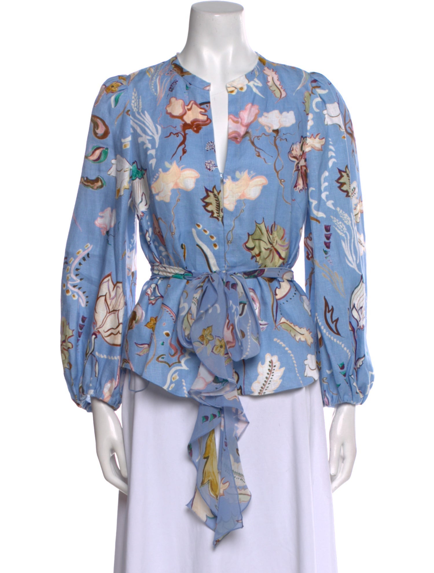 Dorothee Schumacher Linen Floral Print Blouse w/ Tags