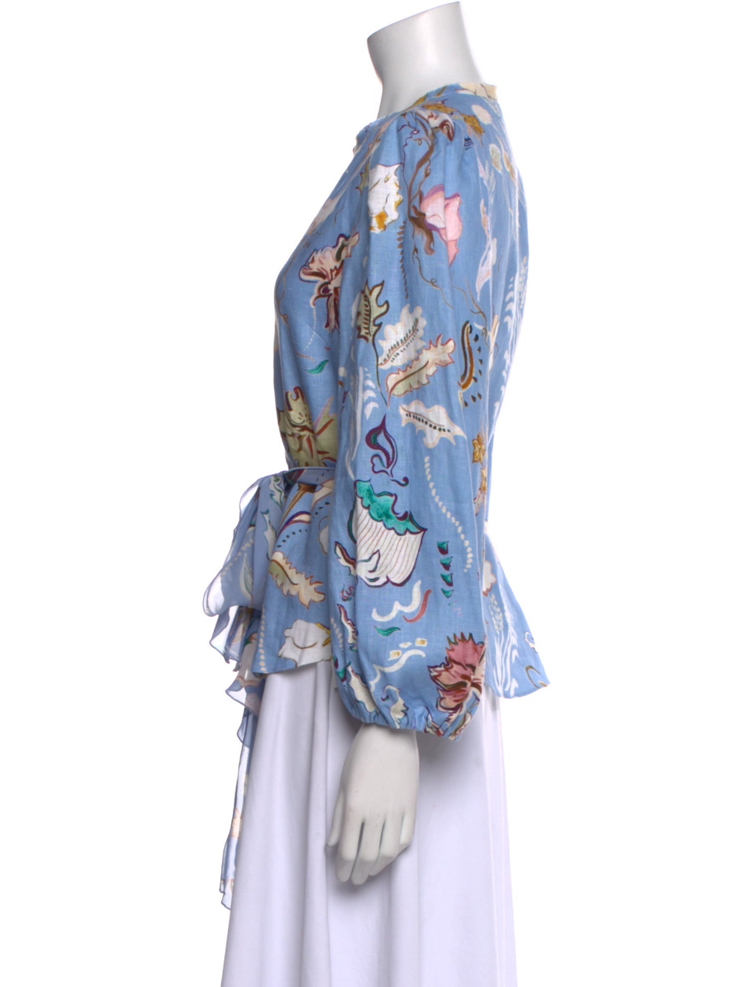 Dorothee Schumacher Linen Floral Print Blouse w/ Tags