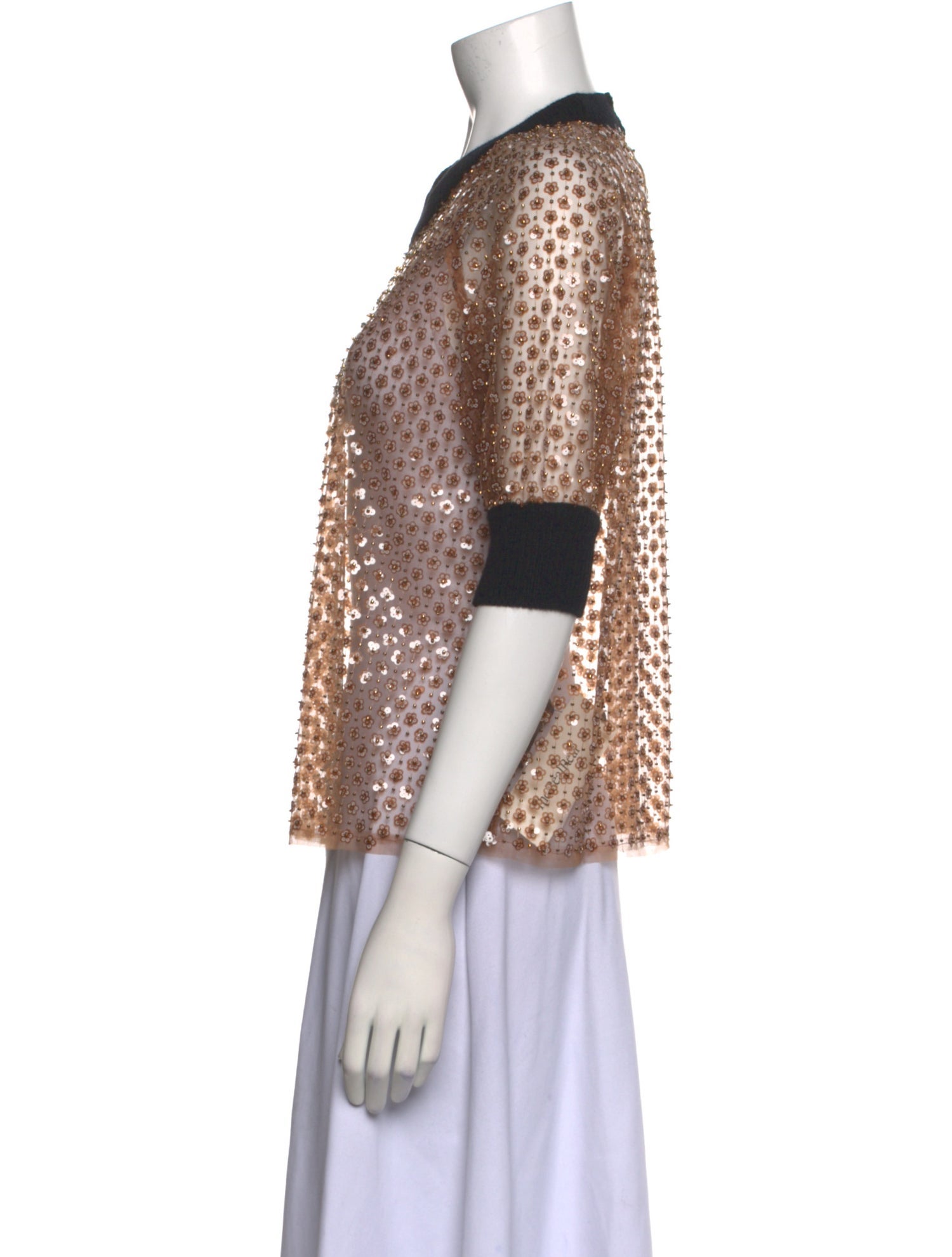 Dorothee Schumacher Floral Print Mock Neck Top w/ Tags