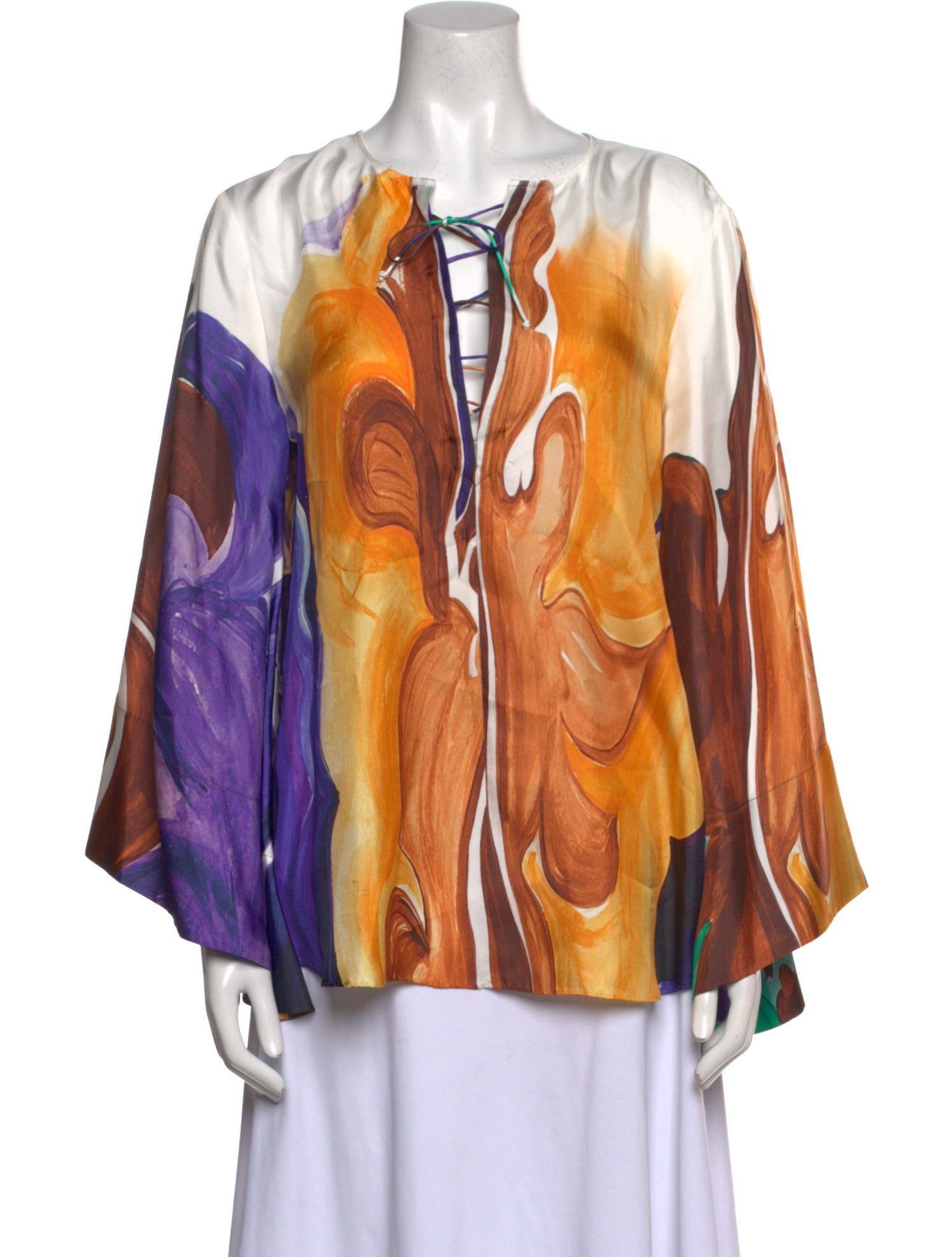 Dorothee Schumacher Silk Printed Blouse w/ Tags