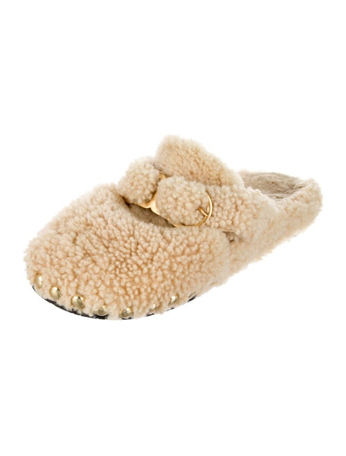 Dorothee Schumacher Shearling Studded Accents Mules
