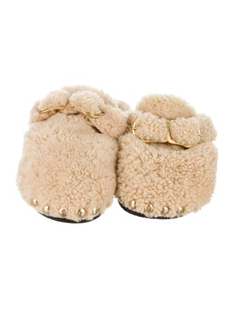 Dorothee Schumacher Shearling Studded Accents Mules